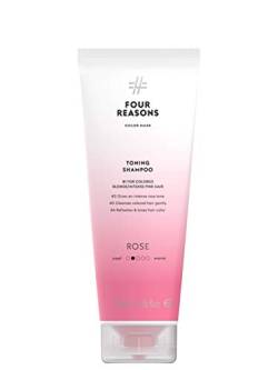FOUR REASONS Farbmasken-Shampoo – Sulfatfreies, tonisierendes Rosa-Shampoo für rosa Haare – Farbablagerndes Rosa-Shampoo, VEGAN, 8,45 Fl Oz (ROSA) von FOUR REASONS