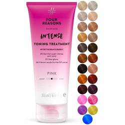 Four Reasons Color Mask INTENSE - Pink – (27 Colors) Intensive Toning Treatment - Color Depositing Conditioner – Semi Permanent Hair Dye for Lightened and Colored Hair– 100% Vegan, 6.76 fl oz von FOUR REASONS