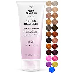 Four Reasons Farbmaske Tönende Pflegespülung Pearl Farbe 200 ML - Pigmentiertes Pflegespülung für Blond Gefärbtes Haar von FOUR REASONS