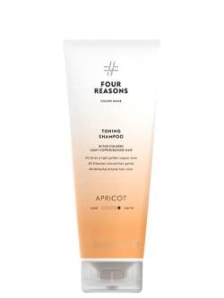 Four Reasons Farbmaske Tonisierendes Shampoo Aprikose farben 250 ML – Sulfatfreie Pigmentiertes Pflegeshampoo für Helles Kupfer oder Blond Gefärbtes Haar von FOUR REASONS