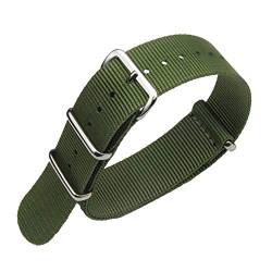 FOUUA Nylon Uhrenarmbänder Band NATO Style Wahl der Farbe, Länge und Breite 16mm 18mm 20mm 22mm 24mm Ersatz-Ballistikbänder für Männer und Frauen von FOUUA