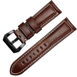 FOUUA Uhrenarmband PANERAI Armband 22mm 24mm 26mm Leder Vintage Military Uhrenarmband Uhrenarmband Relacement Band für PANERAI LUMINOR 44 Men von FOUUA