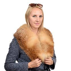 FOX FASHION Pelzkragen aus Fuchsfell Echtfell Kragen Pelz Stola Fell Fuchs Fell Fellkragen Echtpelz Fuchskragen Winter von FOX FASHION