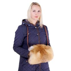 FOX FASHION Pelzmuff mit Tasche aus Fuchsfell Pelz Handwärmer Fuchs Fell Muff Echpelz Echtfell Echt von FOX FASHION