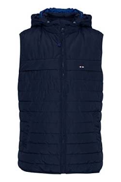 FQ1924 FQDanial Herren Weste Steppweste Outdoor Weste Leicht gesteppte Winterweste mit Kapuze Regular Fit, Größe:L, Farbe:Navy Blazer (193923) von FQ1924