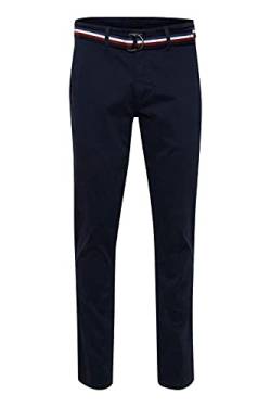 FQ1924 FQRyan Herren Chino Hose Stoffhose mit Stretch und Gürtel Regular Fit, Größe:32/34, Farbe:Navy Blazer (193923) von FQ1924