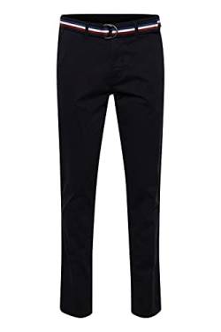 FQ1924 FQRyan Herren Chino Hose Stoffhose mit Stretch und Gürtel Regular Fit, Größe:34/32, Farbe:Black Beauty (193911) von FQ1924