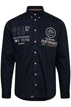 FQ1924 Hallvard Herren Freizeithemd Hemd aus 100% Baumwolle, Größe:L, Farbe:Navy Blazer (193923) von FQ1924