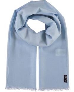 FRAAS Woll-Schal für Damen & Herren - Maße 70 x 190 cm - Damen Schal in vielen verschiedenen Farben - Perfekt für Frühling & Sommer Light Blue von FRAAS
