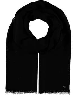 FRAAS Woll-Schal für Damen & Herren - Maße 70 x 190 cm - Damen Schal in vielen verschiedenen Farben - Perfekt für Frühling & Sommer Schwarz von FRAAS