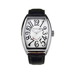 FRANK MIURA Reprint Reproduktion Japan Four Large Brand No. 6 Watch Quartz White, Schwarz von FRANK MIURA
