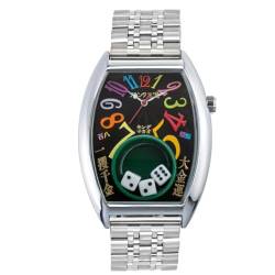 Frank Miura Macau Glücksspiel Uhr Reproduktion Würfel Casino Limited Edition, Regenbogen Metall Schwarz, Armbandtyp von FRANK MIURA