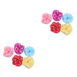 FRCOLOR 10 Stk Knusprige Bommeln Haargummis Gummiband Seil Scrunchie-stirnband Scrunchies Haarbänder Elastische Bommeln Chiffon-haarschleife Scrunchie-haarseil Die Blase Damen Schal von FRCOLOR