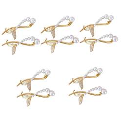 FRCOLOR 10 Stück Elegante Haarnadeln Haarspangen Dekore Mädchen Bobby Dekorative Accessoires Hochzeit Zarte Kopfschmuck Clips Haarnadel Haarspange Für Goldene Fischschwanz Kopfschmuck von FRCOLOR