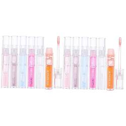 FRCOLOR 12 Stk Lipgloss Jelly Feuchtigkeitsspendender Lippenstift Nahrhafte Lippe Weißer Lippenstift Klarer Lippenstift Schimmernder Lippenbalsam Glänzender Lippenfleck Flüssig Bilden Glas von FRCOLOR