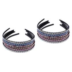 FRCOLOR 12 Stk Mädchen-stirnband Strass-stirnband Frauen Stirnband Rutschfester Haarreif Haarband Clip Einfach Damen von FRCOLOR