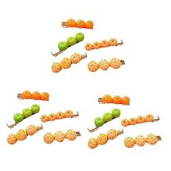 FRCOLOR 15 Stk Orange Haarnadel Haarspangen Schnappen Haarspangen Für Kinder Haarnadeln Für Kinder Haarschmuck Für Damen Seitliche Haarspangen Mädchen Fräulein Metall von FRCOLOR