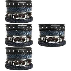 FRCOLOR 16 Stk Armband Haargummis geflochtene Armbänder Armreifen für Damen Haarbänder Armbänder für Frauen Armbänder für Männer Spiral- Schmuck kleines Stirnband Fräulein Kunstleder von FRCOLOR