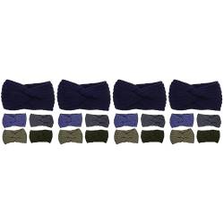 FRCOLOR 20 Stk Gestricktes Kreuzhaarband Bow Winterkopfwärmer Damen Stirnbänder Dehnbare Stirnbänder Ohrenschützer Winter Damen Ohrenwärmer Für Frauen Kreuzdekor Garn Fräulein Häkeln Weben von FRCOLOR