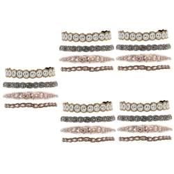 FRCOLOR 20 Stk Perlen Strass Stirnband Haar Edelsteine Stirnband Für Mädchen Haarbänder Aus Strass Tennis-schweißbänder Haargummis Für Mädchen Haarschmuck Glasperlen Frau Elastisch von FRCOLOR