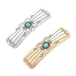 FRCOLOR 2st Schmuckfederclip Altes Haar Große Haarspangen Für Haarspangen Für Damen Automatische Haarspange Retro Haarspangen Frauen Antike Haarspangen Legierung Diashow Fräulein von FRCOLOR