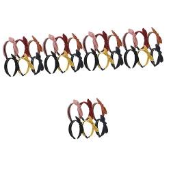 FRCOLOR 30 Stk Schleife Stirnband Rotes Stirnband Mit Schleife Große Schleifen Für Mädchen Süße Stirnbänder Für Frauen Schwarze Stirnbänder Für Frauen Kopfbedeckung Damen Stoff Gezahnt von FRCOLOR