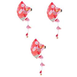 FRCOLOR 3st Kirschblüten-haarnadel Quaste Haarnadel Japanische Kanzashi-haarnadel Vintage Haarspange Fächerquastenhaar Japanische Haarnadeln Kimono-haarnadel Schmücken Bademantel Kind von FRCOLOR