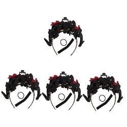 FRCOLOR 4 Stück Halloween Stirnband Aus Horn Lolita-stirnband Teufelshörner Haarreif Lolita-kopfbedeckung Gothic Haarschmuck Gothic-haarschmuck Gotisch Plastik Fräulein Schafskopf von FRCOLOR