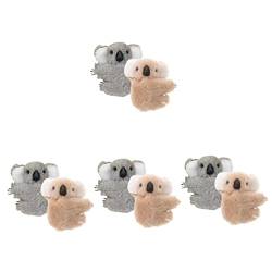 FRCOLOR 8 Stk Koala- -clip Krallenklammern Seitliche Haarspangen Haarklammern Haarklemmen Mädchen Knallt Clips Haarschmuck Für Damen Fräulein Große Haarnadel Herbst Und Stoff von FRCOLOR