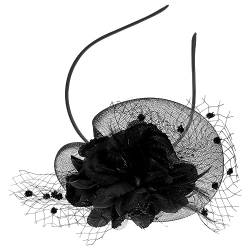 FRCOLOR Fascinator Für Frauen Blumen-fascinator-kopfschmuck Kopfschmuck Für Frauen Viktorianischer Hut Blumen- -kopfbedeckung Frauen Faszination Plastik Fräulein Tarnung Stirnband von FRCOLOR