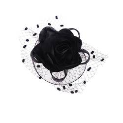 FRCOLOR Mesh-pillbox-haarspange Lila Fascinator Haarschmuck Für Schwarze Mädchen Kopfbedeckungen Für Cocktailpartys Schwarze Stirnbänder Für Frauen Fascinators Hut Haarnadel Kind Mini Gaze von FRCOLOR