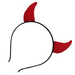 FRCOLOR Stirnband Aus Horn Kopfbedeckung Aus Horn Halloween-stirnband Für Frauen Make-up-stirnband Haarband Aus Teufelshorn Haarband-accessoire Aus Horn Tier Frauenkleidung Ohr Fräulein von FRCOLOR