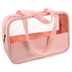 FRCOLOR Transparente Kosmetiktasche Kosmetische Aufbewahrungsbox Reise-Kosmetiktasche Fall Für Hautpflegeprodukte Make-up-geldbörse Kulturbeutel Make-up-pinseletui Fräulein PVC Tragbar von FRCOLOR