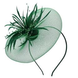 FRCOLOR Vintage-Haarspangen 1 Stk Mesh-Feder-Stirnband Hochzeits für Frauen Boho-Haarspangen Boho- festliche kopfbedeckung damen Kostüm Kopfbedeckung Fascinator-Hut für Damen charmant von FRCOLOR