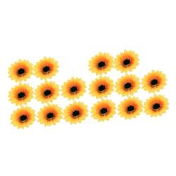 FRCOLOR Zubehör 16 Stück Mini-Haarbänder Sonnenblumen-Dekor Braut-Haarspange Haarspangen Für Frauen Simulationsblumen-Clips Sommer-Fotografie-Requisiten Kopfbedeckungen Künstliche Blumen von FRCOLOR