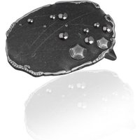 FREDERIC HERMANO Gürtelschnalle 40mm Metall Silber - Buckle Dots - 334407520020 von FREDERIC HERMANO