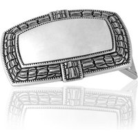 FREDERIC HERMANO Gürtelschnalle 40mm Metall Silber - Buckle Mirror - 323007530020 von FREDERIC HERMANO