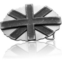 FREDERIC HERMANO Gürtelschnalle 40mm Zamak Silber - Buckle Cross - 331207520020 von FREDERIC HERMANO