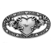 FREDERIC HERMANO Gürtelschnalle 40mm Zink Silber - Buckle Froschkönig - 328507520020 von FREDERIC HERMANO