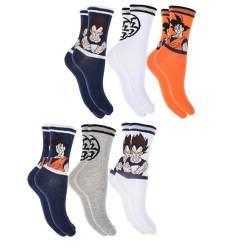 6 Paar Herren Socken aus Baumwolle Dragon Ball Z, DBZHW0614, 39-42 von FREEGUN