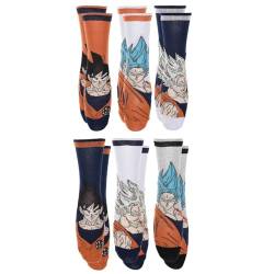 6 Paar Herren Socken aus Baumwolle Dragon Ball Z, DBZHW0615, 43-46 von FREEGUN