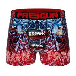 FREEGUN Cyber Punk Skulls Herren-Boxershorts, blau, XL von FREEGUN