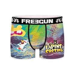 FREEGUN Herren Lapins Crétins-Boxershorts Retroshorts, Set, XL von FREEGUN