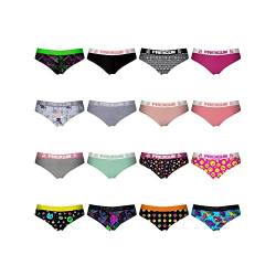 Unterhosen Damen Pack Surprise, Unterwäsche Frauen, Zufälliges Muster, Multisport (5er Pack), Mehrfarbig, L von FREEGUN