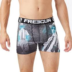 Unterhosen Männer Ohne Verformung, Boxershorts Herren, Heldenhaft, Bequem (5er Pack), Blau, XL von FREEGUN