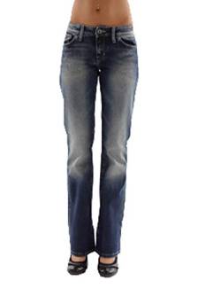FREESOUL Jeans Hose Taty blau 5-Pocket Usedeffekte Nieten Regular Fit 2734 - Taty (27/32) von FREESOUL