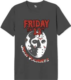 Friday the 13th Herren Uxfridmts001 T-Shirt, anthrazit, M von FRIDAY THE 13TH