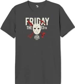Friday the 13th Herren Uxfridmts002 T-Shirt, anthrazit, M von FRIDAY THE 13TH