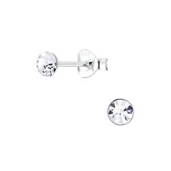 FRIEDA + PAUL Basic Kristall Geo Damen Frauen Mädchen Ohrstecker Ohrringe 925 Sterling Silber anlaufgeschützt Schmuckbox von FRIEDA PAUL 925 STERLING SILBER