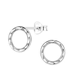 FRIEDA + PAUL Kreis Geo Basic Damen Frauen Mädchen Ohrstecker Ohrringe 925 Sterling Silber anlaufgeschützt Schmuckbox von FRIEDA PAUL 925 STERLING SILBER